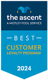Best customer loyalty program 2024 the ascent logo